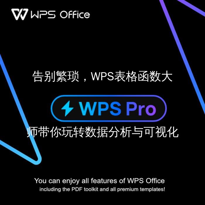 告别繁琐，WPS表格函数大师带你玩转数据分析与可视化 - WPS Office操作指南