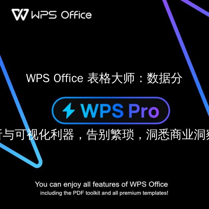 WPS 表格 数据可视化秘籍：让枯燥数字变身吸睛图表，洞察先机 - WPS Office操作指南